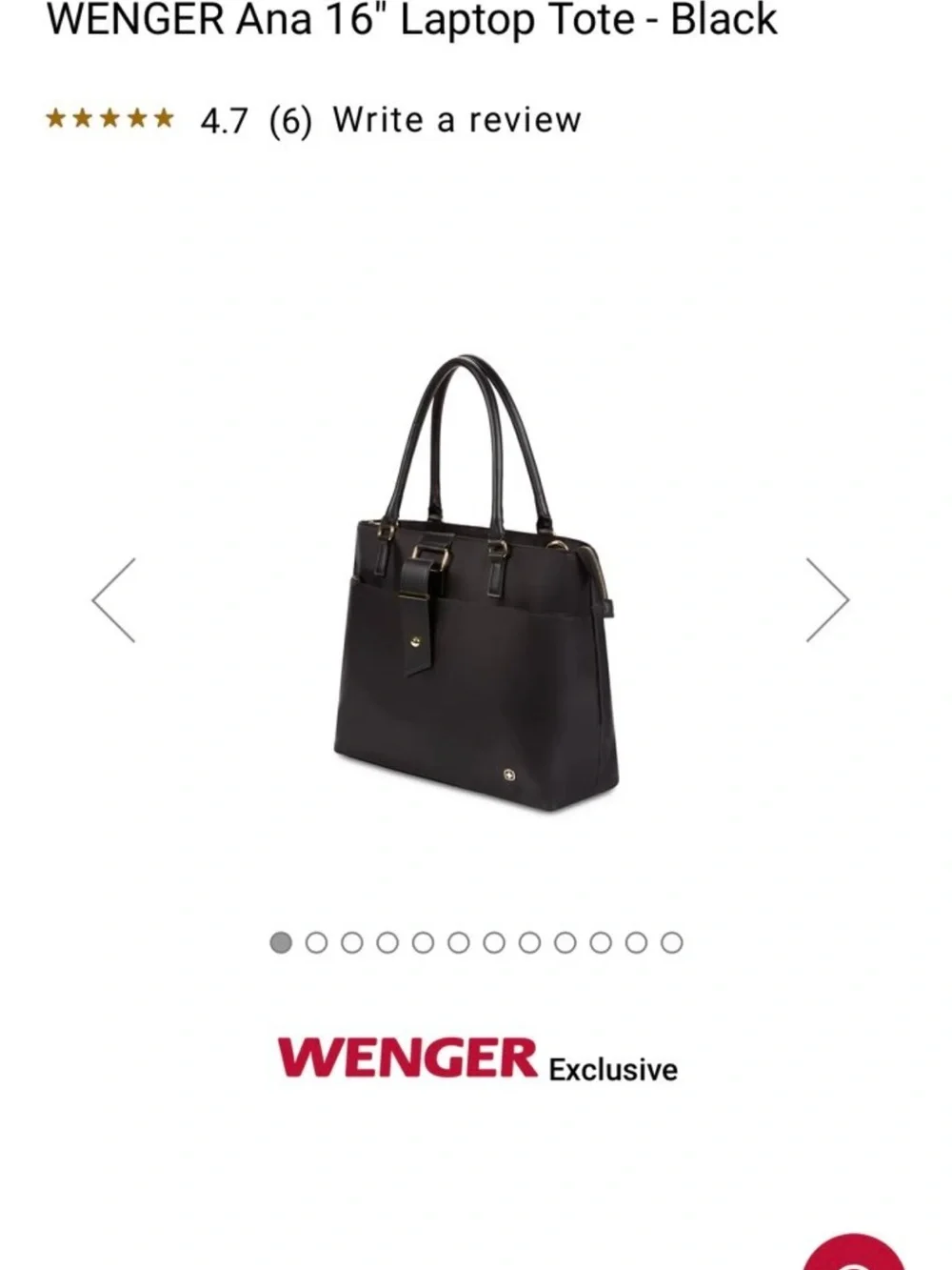 Swiss Gear Wenger Ana Laptop Travel Bag